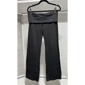 Vintage Y2K PINK Victoria Secret Fold Over Flared Yoga Pants Size Large